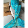 Erwachsene Größe tragbare Korallen Fleece Mermaid Tail Blanket